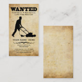 望まれる: 芝生の心配サービス 名刺 (正面/裏面)