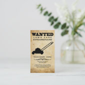 望まれる: 芝生の心配 名刺 (スタンド正面)