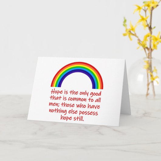 望みが唯一の善 カード (黄色い花)