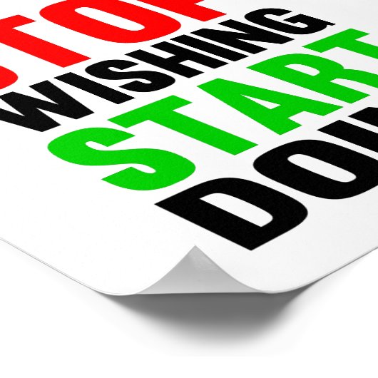 望みストップの開始 ポスター (角)