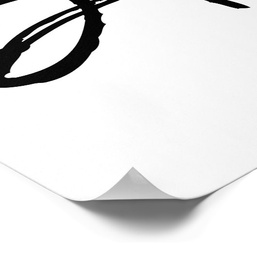 望むだけではない |ブラック文字引用文ポスター ポスター (角)