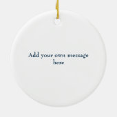 望むやり方をする水彩の退職 セラミックオーナメント (裏面)