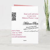 望むように旧式な人形ハンバーグは個人化なります シーズンカード (裏面)