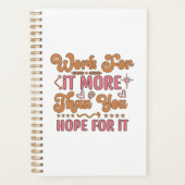 望むよりも努力しなさい プランナー手帳 (正面)