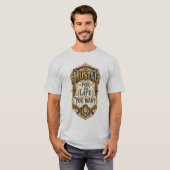 望む人生を手に入れろ - ロイヤルライオンクラウン Tシャツ (正面フル)