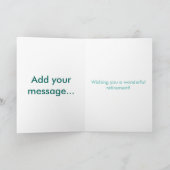 望む幸せな退職のゴルフ航行の休日 シーズンカード (内部)