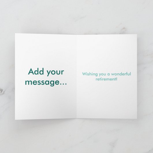 望む幸せな退職のゴルフ航行の休日 シーズンカード (内部)