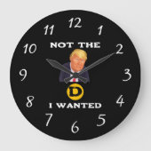 望んでいた時計じゃない ラージ壁時計 (正面)