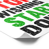 望ストップみ開始レトロスタイル ポスター (角)