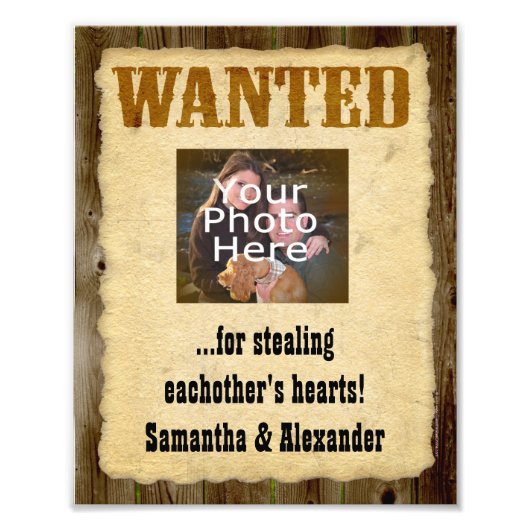 望パーソナライズされたみポスター、旧西ヴィンテージ写真 フォトプリント            (正面)