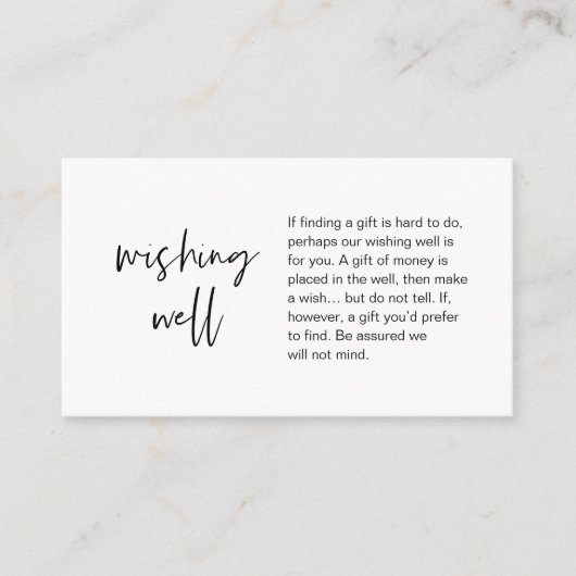 望モダンみ結婚と金の箱の贈り物 エンクロージャーカード (正面)