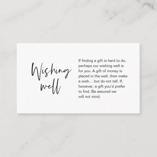 望モダンみ結婚、お金の賜物 エンクロージャーカード (正面)