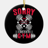 望実在みの時にトレーニングが始まストップる セラミックオーナメント (正面)