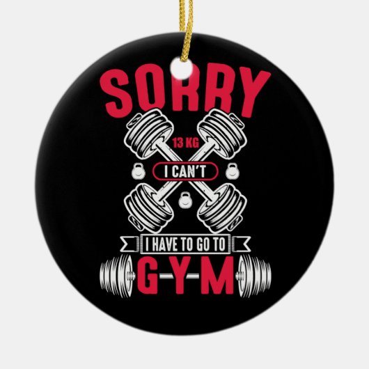 望実在みの時にトレーニングが始まストップる セラミックオーナメント (正面)