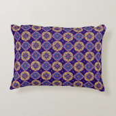 望峰カラフルシック曼荼羅模様 アクセントクッション (裏面)