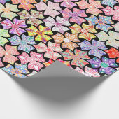 望峰カラフル曼荼羅の模様の包装紙 ラッピングペーパー (角)