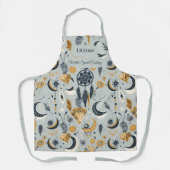 望峰シックなトーンのドリームキャッチャー自然付きエプロン エプロン (正面)