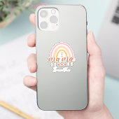 望峰レインボーママ満月フェイズ シール (スマートフォン)