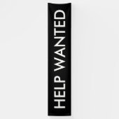 望救済みカスタマイズ可能白黒バナー 横断幕 (縦)