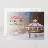 望楼および都市公園との氷のフェスティバル シーズンポストカード (正面/裏面)