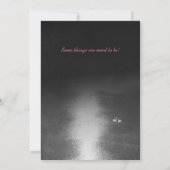 望楼の赤紫の結婚式 招待状 (裏面)