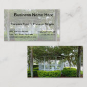 望楼背部Fort Pierceフロリダ 名刺 (正面/裏面)