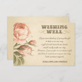 望結婚ましいヴィンテージカード エンクロージャーカード (正面/裏面)