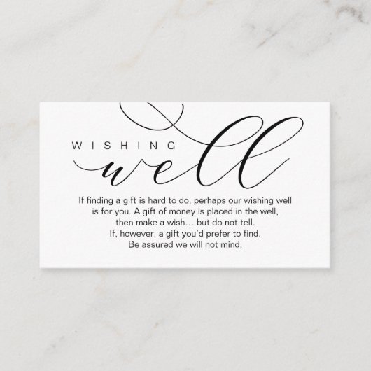 望結婚み好きモダンでミニマル エンクロージャーカード (正面)