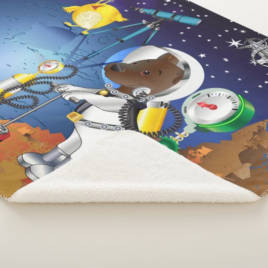 望遠鏡で宇宙の子犬とエイリアン シェルパブランケット (3/4)
