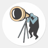 望遠鏡のシール ラウンドシール (正面)