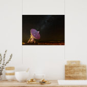 望遠鏡の天の川 | San Agustin New Mexico ポスター (キッチン)