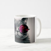 望遠鏡ガラスの銀河のクールな宇宙猫 コーヒーマグカップ (正面右)