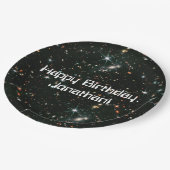 望遠鏡宇宙銀河系星ハッピーバースデー ペーパープレート (アングル)