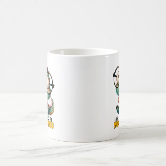 朝おもしろいアレルギーだ コーヒーマグカップ (中央)