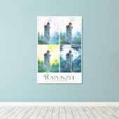 朝から晩までラプンツェル キャンバスプリント (インサイチュ (ウッドフロア))