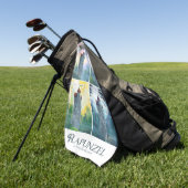 朝から晩までラプンツェル ゴルフタオル (グリーン)