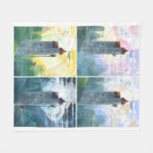 朝から晩までラプンツェル フリースブランケット (正面(横))