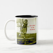 朝から蹴り出す ツートーンマグカップ (左)