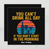 朝から飲み始めもしない日は一日飲めない 招待状 (正面/裏面)