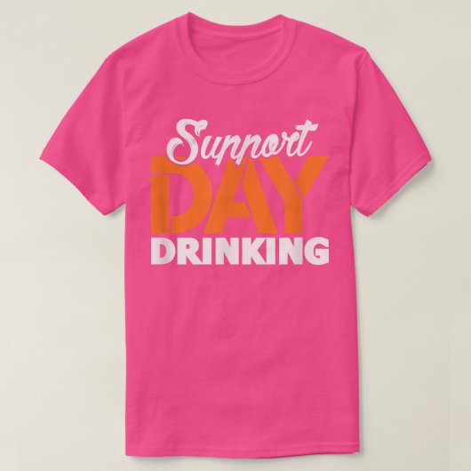 朝から飲もう！独身最後の男旅・女旅を応援 Tシャツ (デザイン正面)