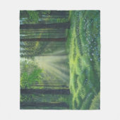 「朝が割れた」中フリースブランケット フリースブランケット (正面)