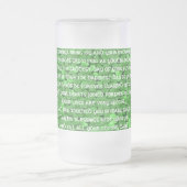 朝が喜びと夕べを フロストグラスビールジョッキ (中央)