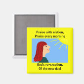 朝が壊れている – 磁石 (正面/裏面)