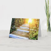 朝が明けてグリーティングカードが破れた サンキューカード (正面)