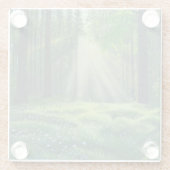 朝が暮れた ガラスコースター (裏面)