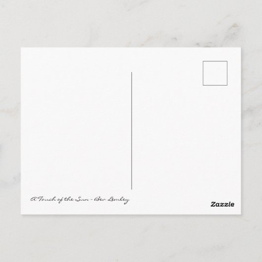 朝が暮れた ポストカード (裏面)