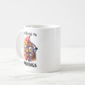 朝が苦手な人です！ コーヒーマグカップ (正面左)
