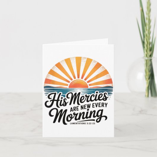朝ごとに新しい慈しみ ラメンテーションズ 3:2 カード (正面)