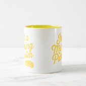 朝ではないパーソンおもしろいキャットマグ ツートーンマグカップ (中央)