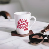 朝ではないパーソンおもしろいキャットマグ ツートーンマグカップ